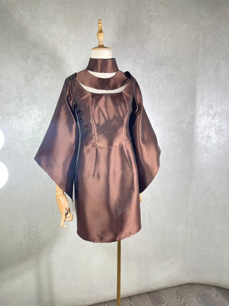 Bronze Cut Out Dress