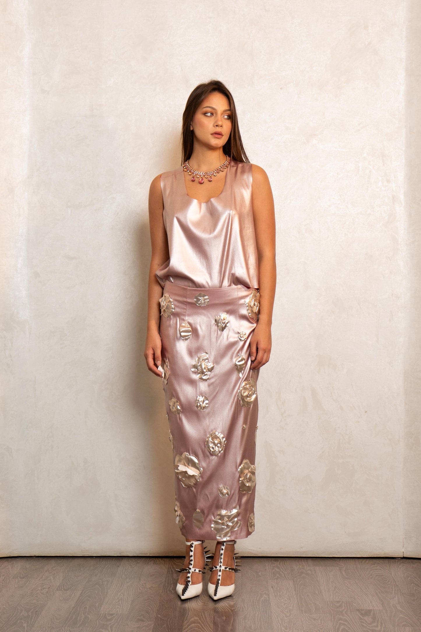 Silk Rose Gold Top