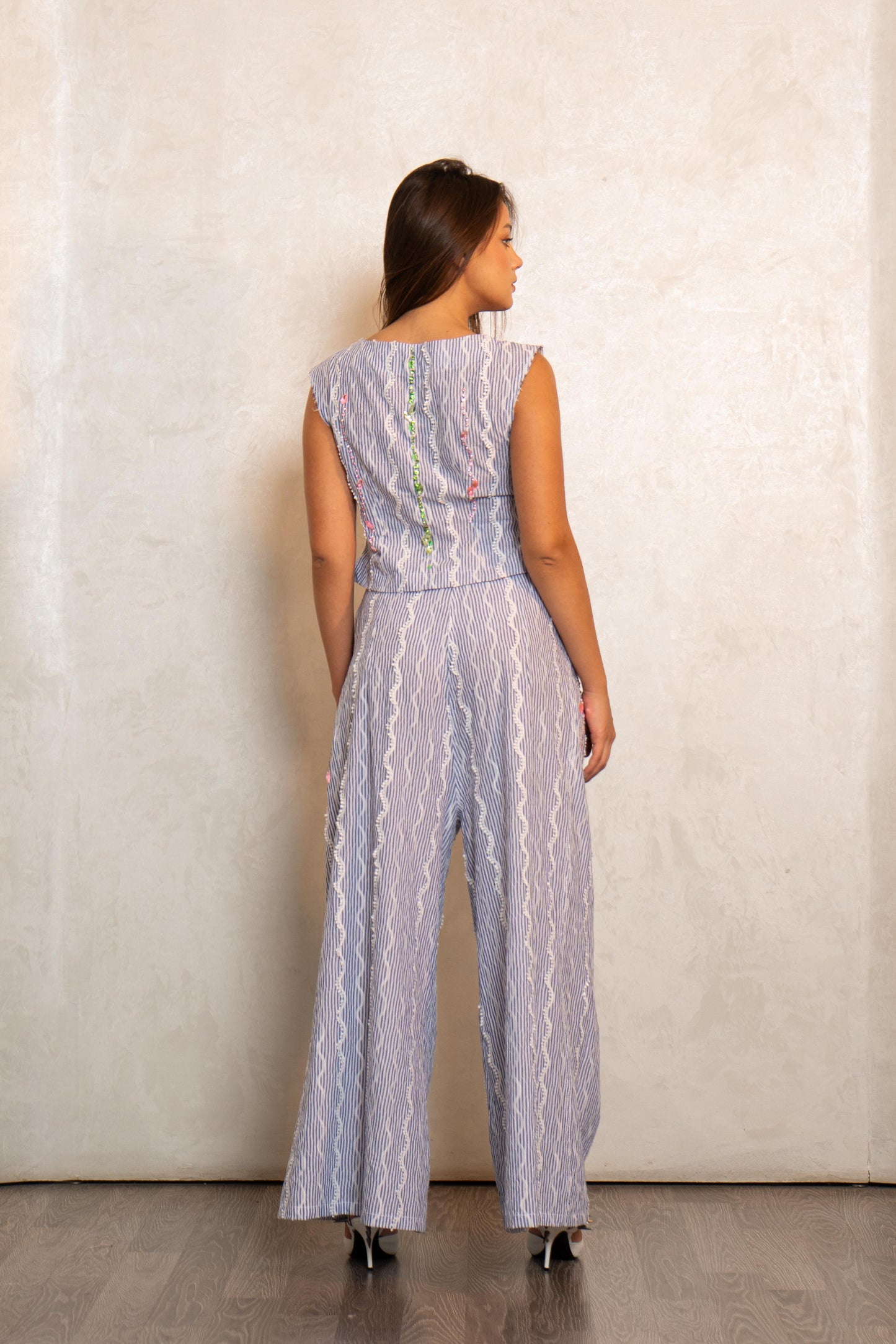 Green Hues Embellished Set