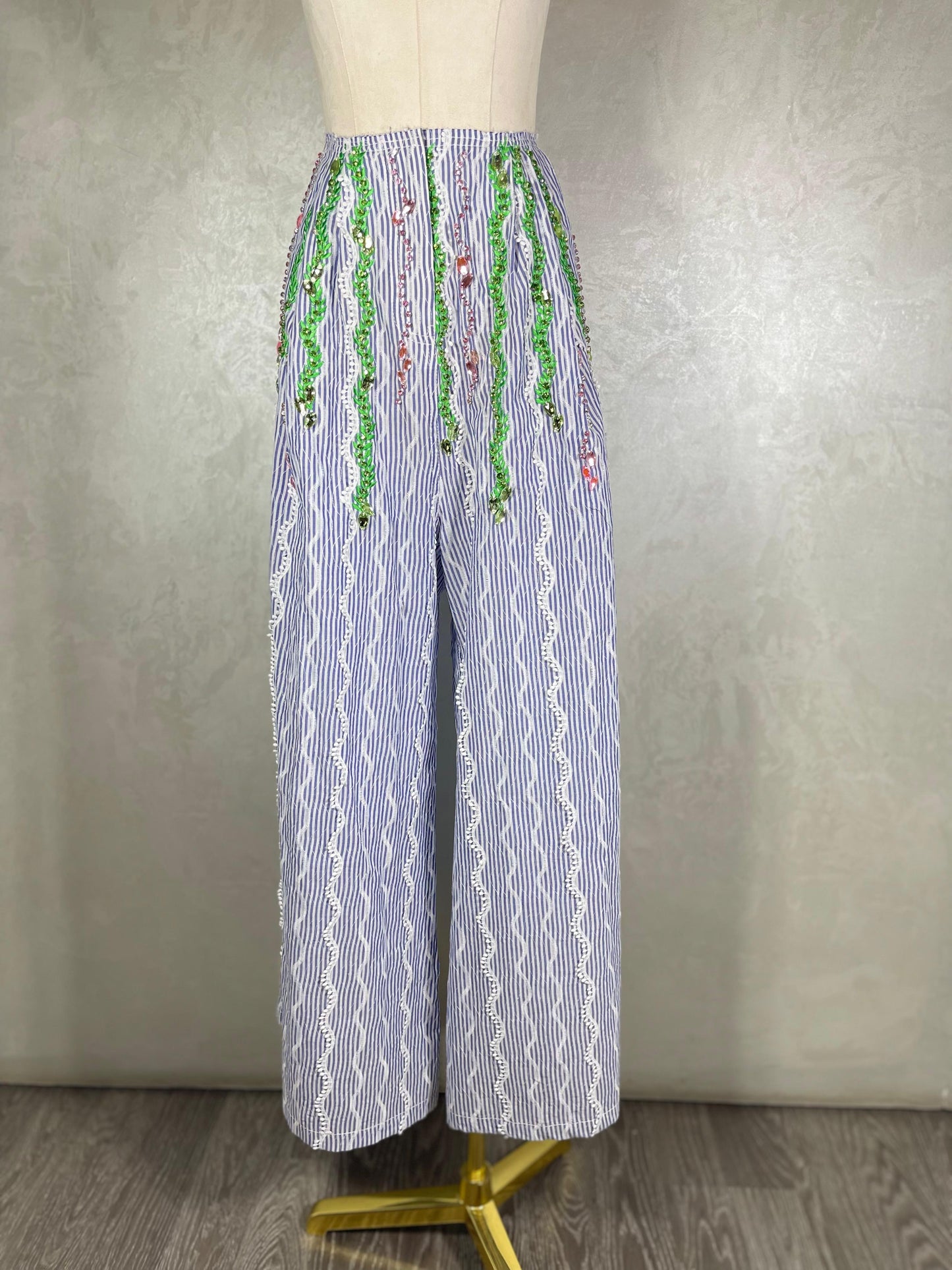 Green Hues Embellished Set