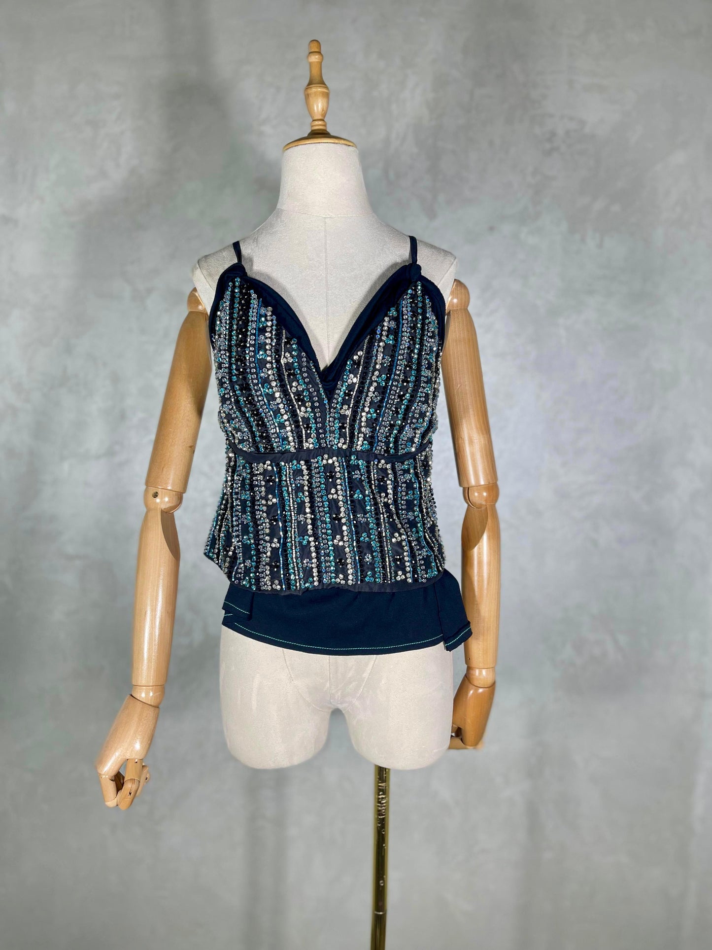 Beaded Midnight Top