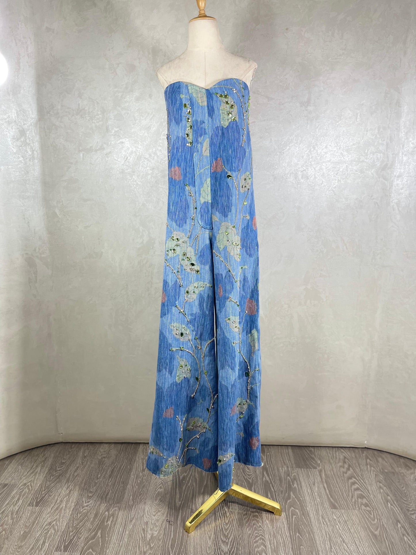 Denim Garden Jumpsuit