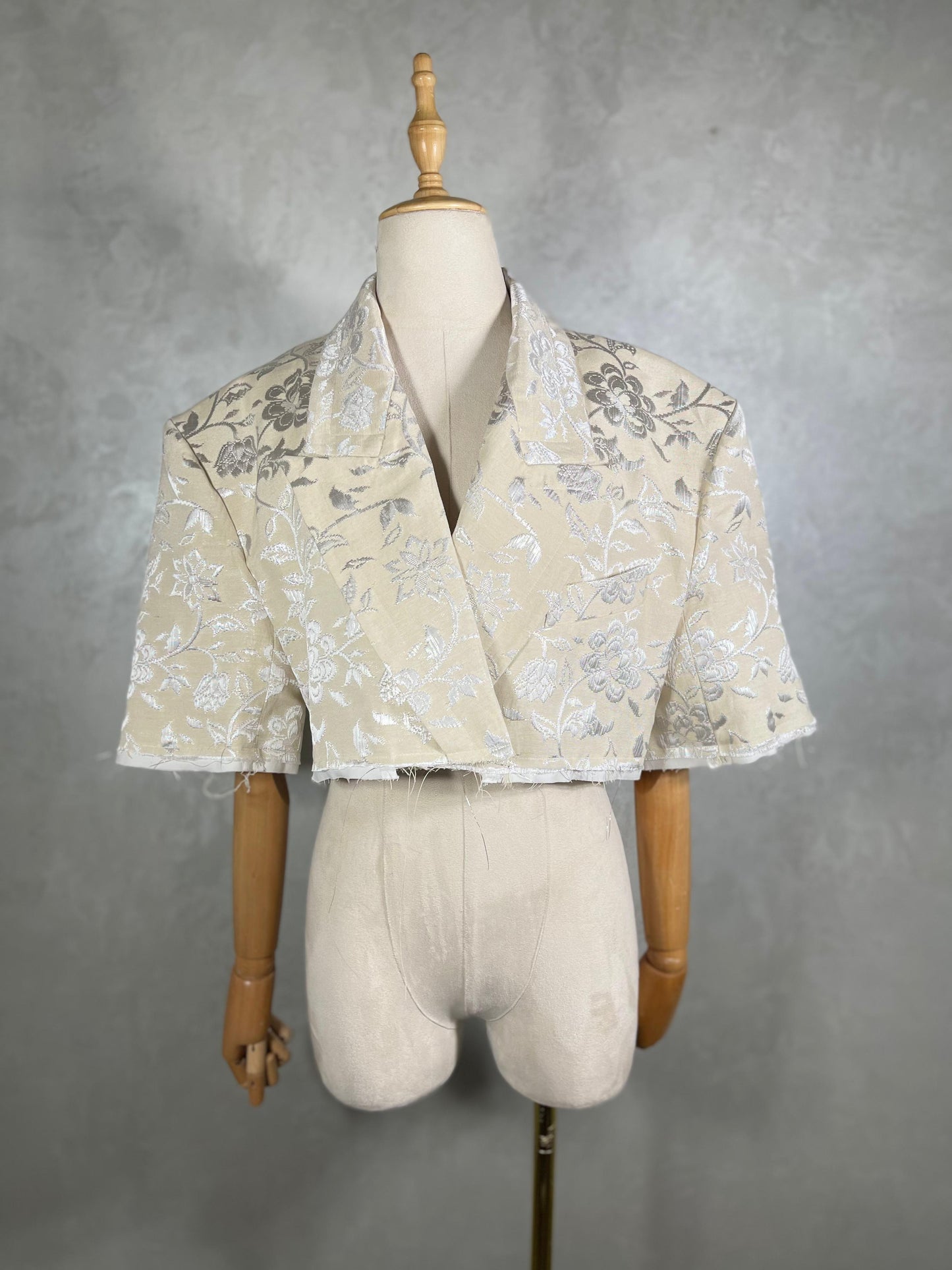 Ivory Cropped Blazer