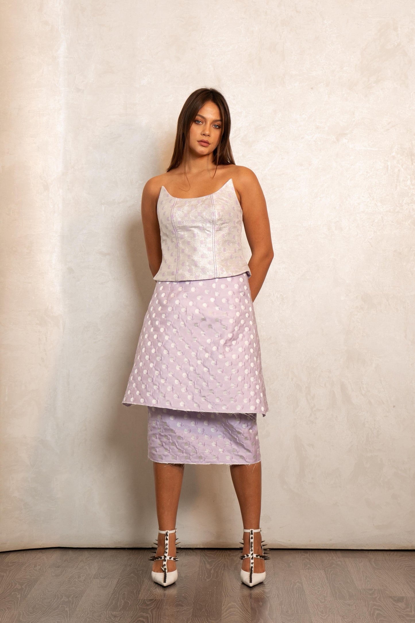 Lilac Polka Set