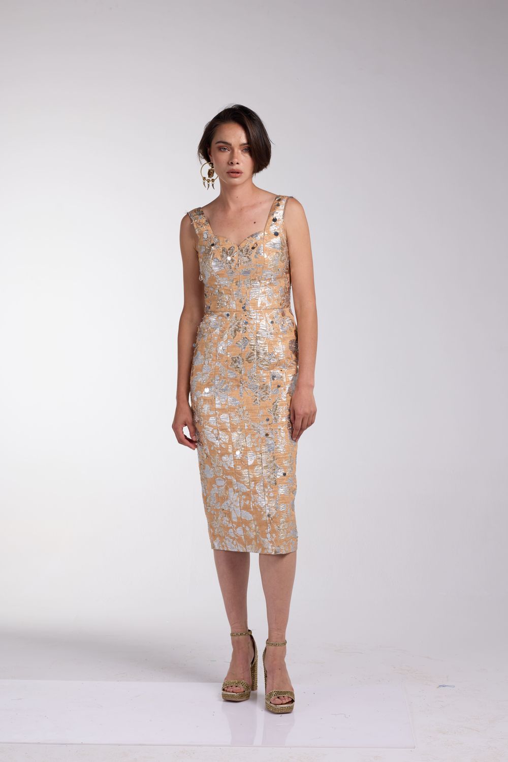 Aluminum Beige Dress