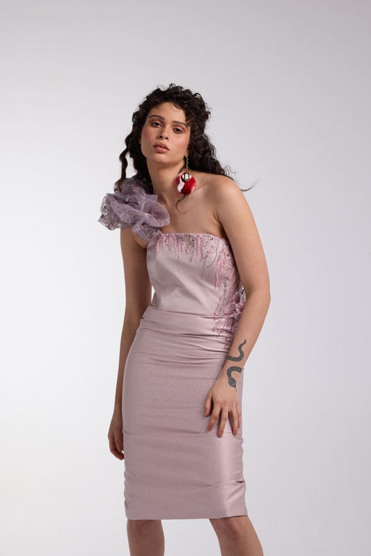Ruffled Lilac Dress