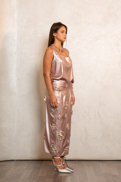 Silk Rose Gold Top