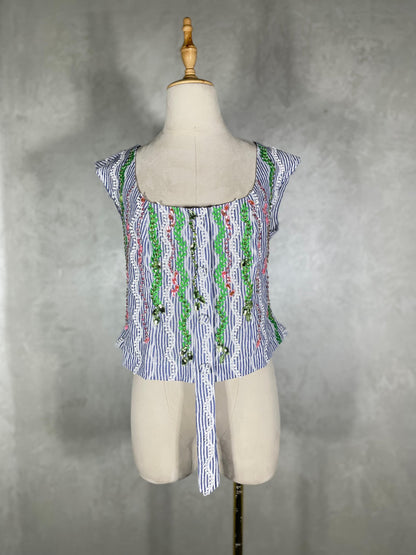 Green Hues Embellished Set