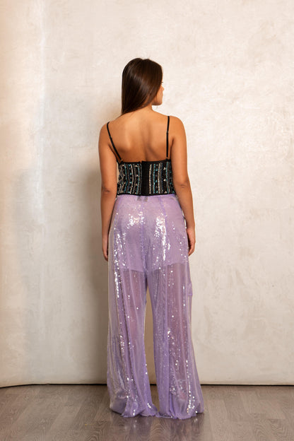 Beaded Midnight Top