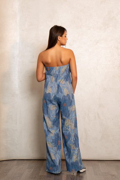 Denim Garden Jumpsuit