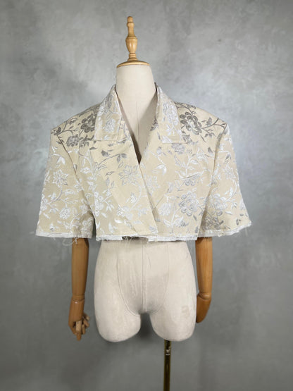 Ivory Cropped Blazer