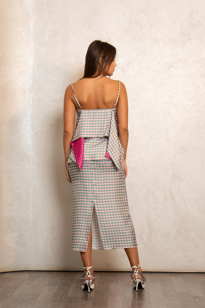Pink Plaid Dress