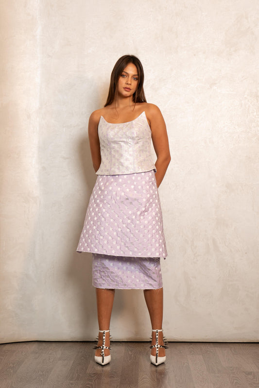 Lilac Polka Set