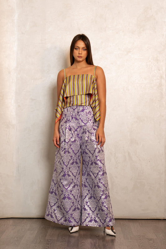 Pinstripe Crop Top
