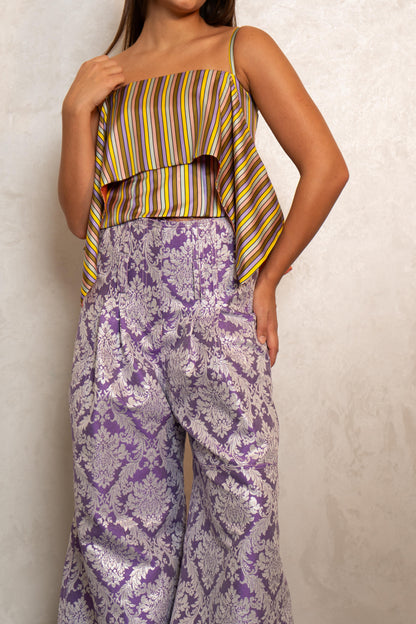 Pinstripe Crop Top