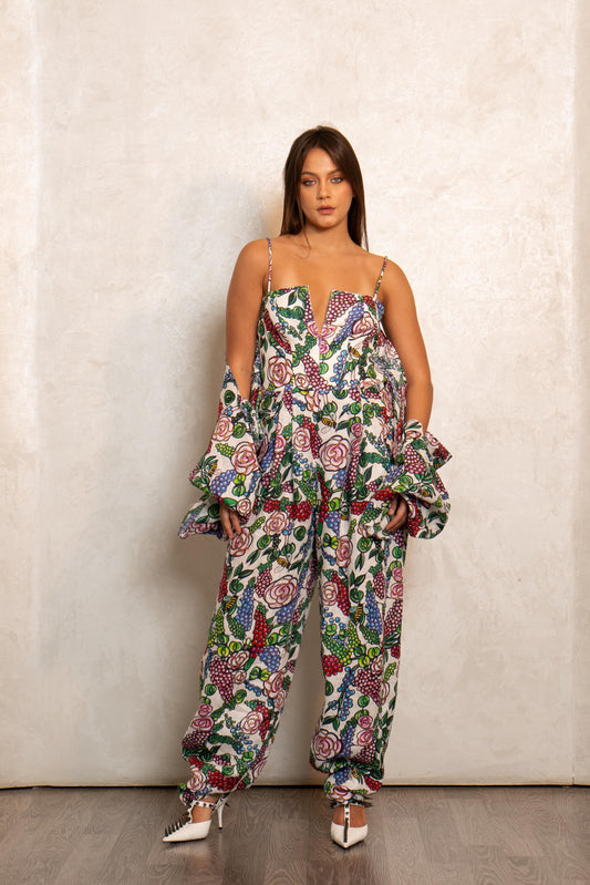 Grape Garden Jumpsuit